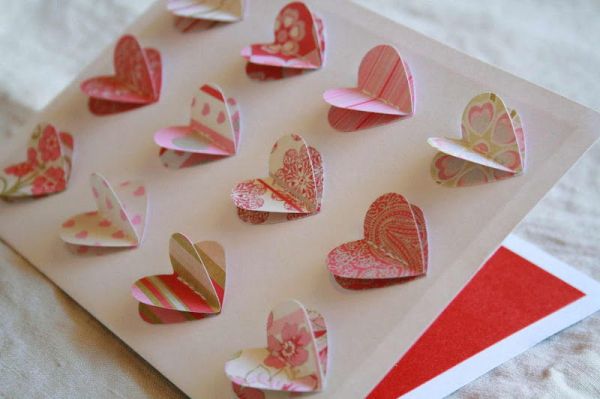 Cách làm thiệp 3D trái tim xinh yêu cho ngày Valentine 10