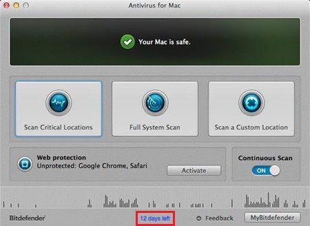 Bản quyền miễn phí phần mềm bảo mật Bitdefender Antivirus cho máy tính Mac 2