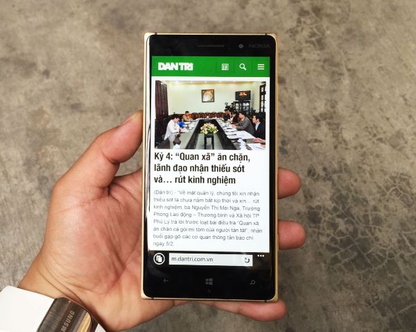 Cận cảnh Lumia 830 phiên bản đặc biệt tại Việt Nam