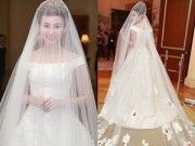 Cận cảnh váy cưới trăm triệu tuyệt đẹp của Ngân Khánh