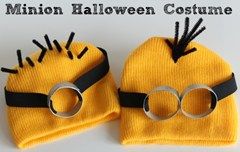 Làm mũ Minion cho bé dịp Halloween 7