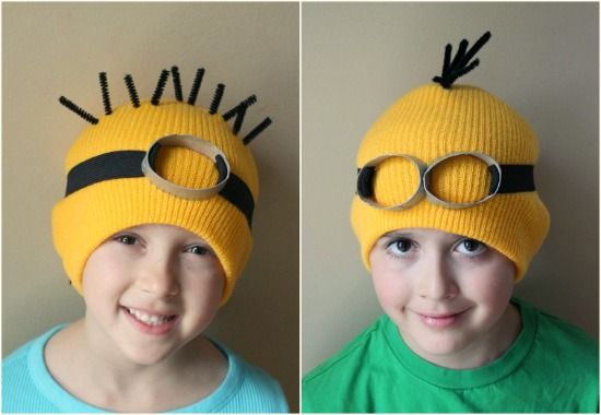 Làm mũ Minion cho bé dịp Halloween 9