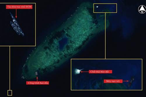 Trung Quốc xây đảo để lập trạm gác trên Biển Đông