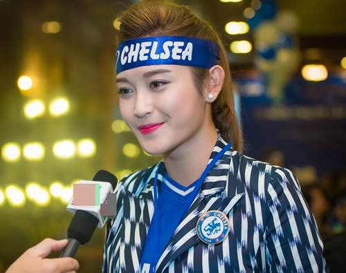 Á hậu Huyền My xinh tươi dự sinh nhật CLB Chelsea 21