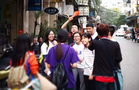 Học sinh, sinh viên mở cuộc thi khám phá phố cổ Hà Nội 7