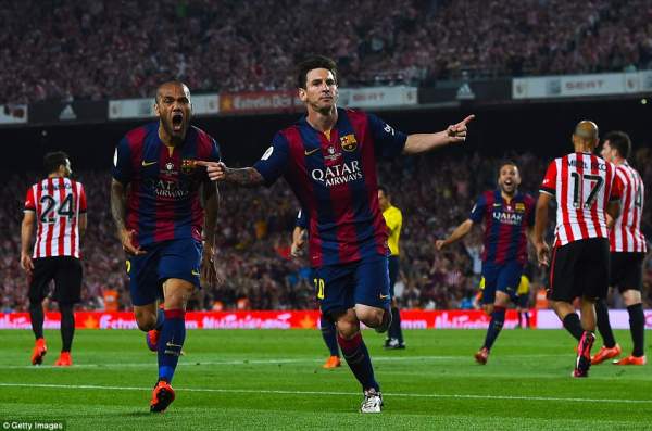 Messi tỏa sáng, Barcelona đăng quang ở Cúp Nhà vua