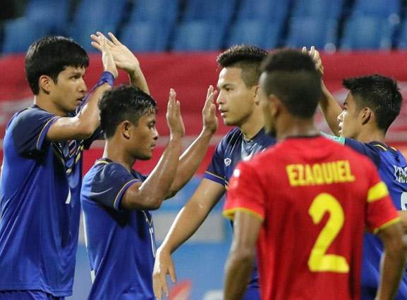 U23 Thái Lan thắng U23 Đông Timor với tỷ số sít sao