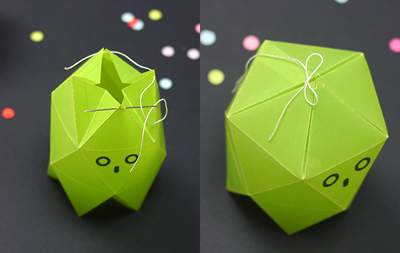 Cách gấp giấy origami hình hộp sáp đựng kẹo đáng yêu 4