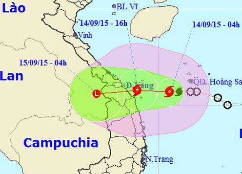 Tin bão gần bờ: Cơn bão số 3 xuất hiện, hướng đi vào Đà Nẵng - Quảng Ngãi