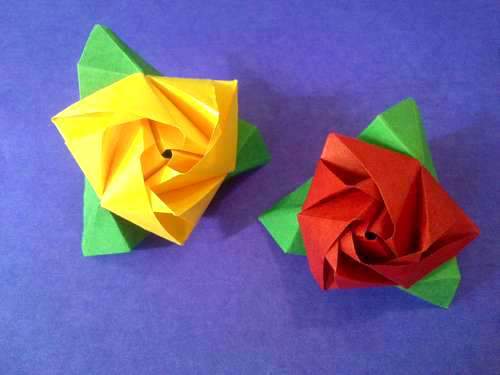 Cách gấp hoa hồng bằng giấy origami đầy ma thuật 25