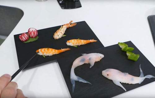 Các bước làm sushi hình con cá ngon - đẹp - lạ mắt 12