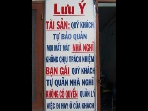 Những bảng chú ý "độc đáo" nhất Việt Nam