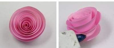 Cách làm hoa hồng giấy dễ nhất quả đất và đẹp như thật 6