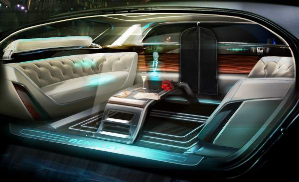 Bentley phác họa nội thất xe tự lái trong tương lai