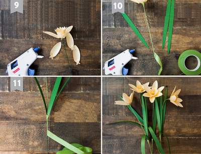 3 bước thực hiện cách làm hoa thủy tiên bằng giấy dễ ợt 3