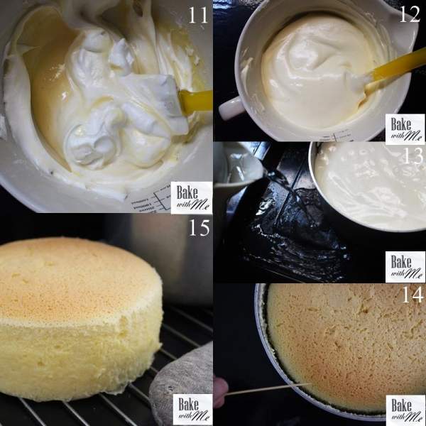 Cách làm bánh bông lan phô mai Nhật Bản (Japanese cotton cheese cake) 4