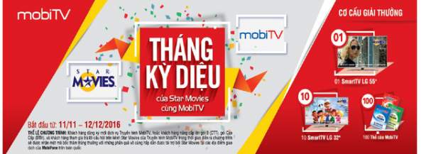 Tháng kỳ diệu của Star Movies cùng MobiTV