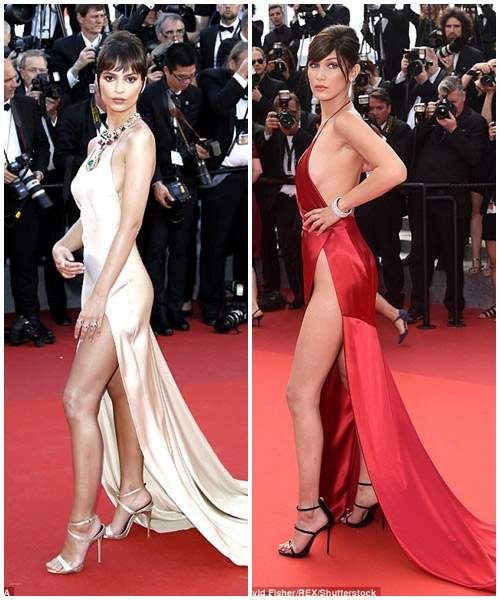 Mải cười đùa, chân dài triệu đô lộ khoảnh khắc hớ hênh trên thảm đỏ Cannes 15