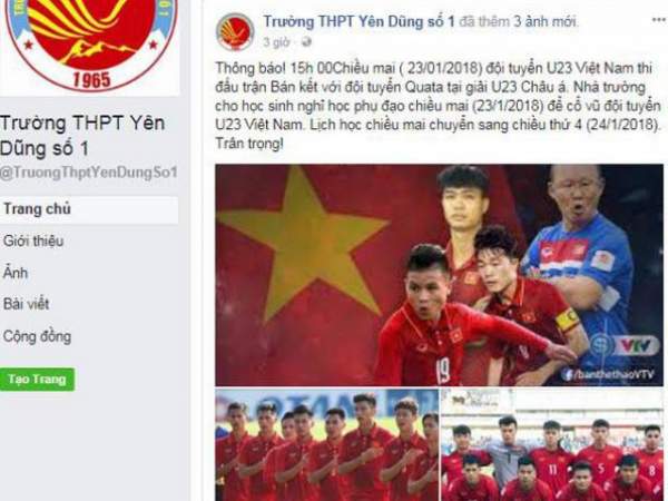 Thực hư lá đơn xin nghỉ học để xem U23 Việt Nam đá bán kết 2