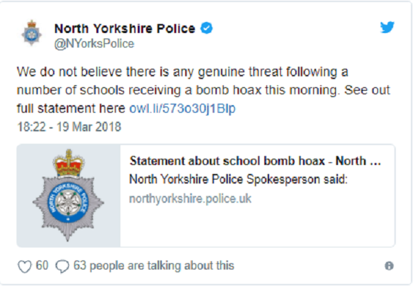 400 trường học tại Anh náo loạn bởi hacker tung tin đặt bom?