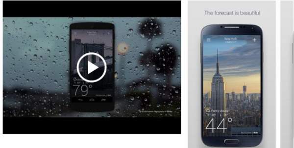 Tổng hợp phần mềm theo dõi thời tiết miễn phí trên Android 8