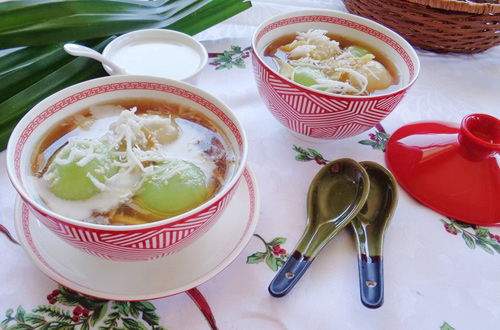 Cách nấu chè trôi nước lá dứa nhân đậu xanh cực ngon cho Tết Hàn thực 16