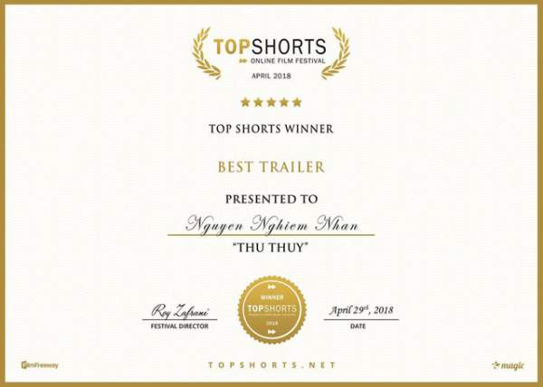 “Thu Thuỷ - Những giấc mơ gốm” đoạt 2 giải thưởng tại LHP Top Shorts