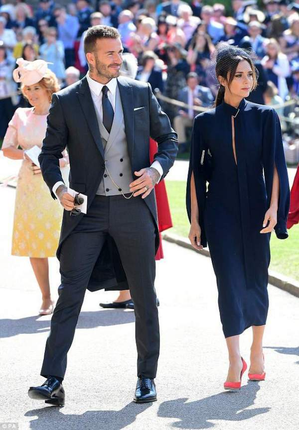Vợ chồng Beckham nổi bật giữa dàn sao tham dự đám cưới của hoàng tử Harry