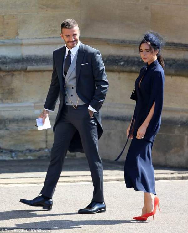 Vợ chồng Beckham nổi bật giữa dàn sao tham dự đám cưới của hoàng tử Harry 3