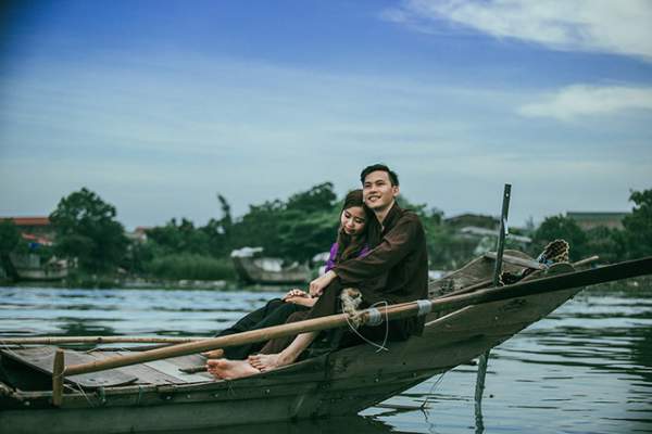 Ảnh cưới tái hiện cuộc sống dân vạn chài trên dòng Hương Giang 10
