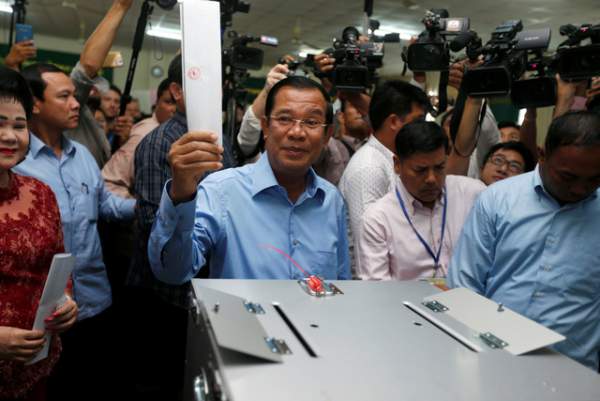 Đảng của Thủ tướng Hun Sen tuyên bố chiến thắng trong tổng tuyển cử Campuchia