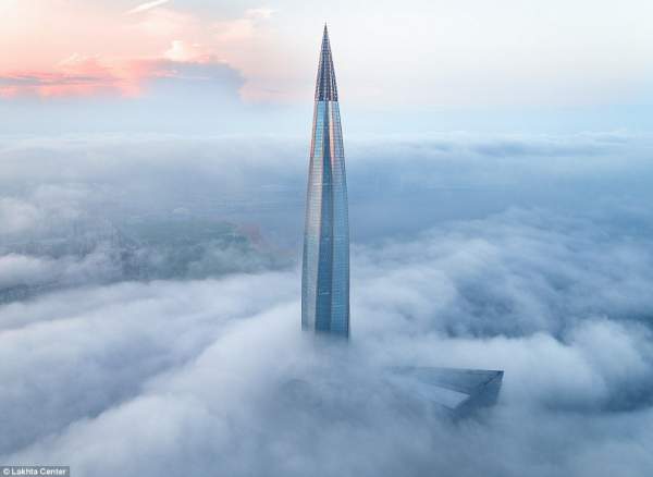 Cận cảnh tòa tháp chọc trời cao nhất châu Âu tại Nga 2