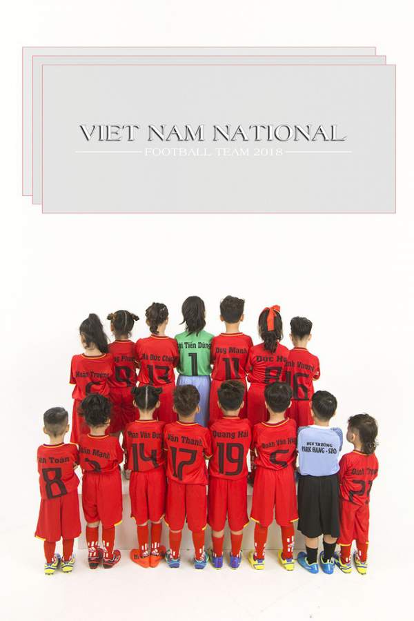 Dàn nhóc tì đáng yêu hoá “tuyển nhí” cổ vũ đội tuyển Olympic Việt Nam 5