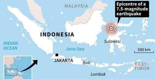 Ít nhất 384 người thiệt mạng do động đất, sóng thần ở Indonesia 2