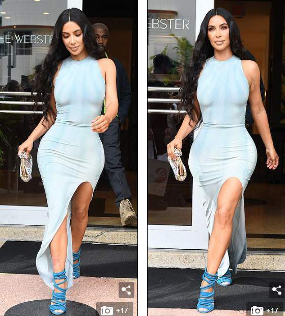 "Nghẹt thở" với váy ôm sát của Kim Kardashian 7