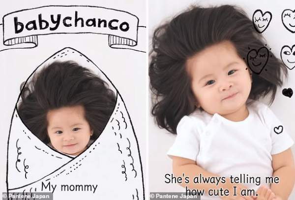 Em bé một tuổi có mái tóc bồng bềnh trở thành... gương mặt quảng cáo gây sốt 3