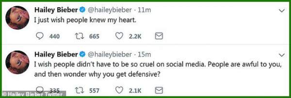 Vợ Justin Bieber sợ hãi trước sự độc ác trên mạng xã hội 2
