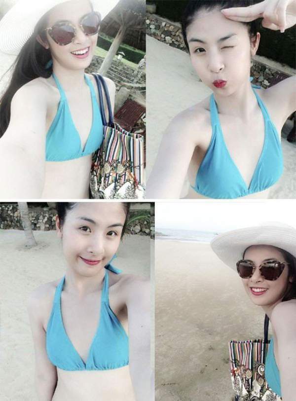 Hoa hậu Ngọc Hân bất ngờ mặc áo tắm khoe body sau nhiều năm đăng quang 6