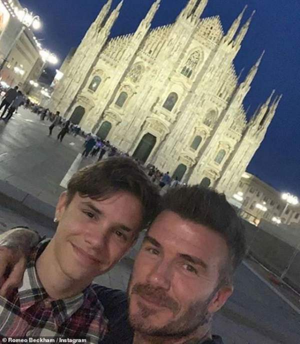 David Beckham trẻ trung bên con trai Romeo 5