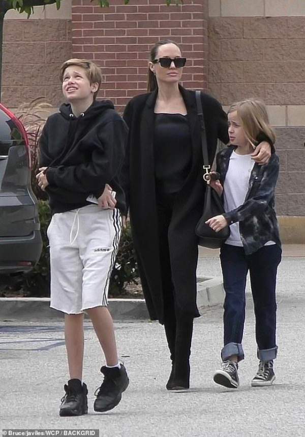 Angelina Jolie dành trọn thời gian cho các con 7