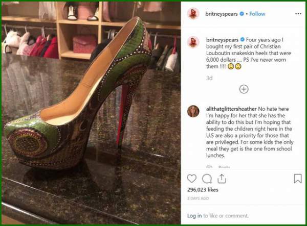 Khoe một đôi giày, Britney Spears bị cộng đồng mạng chỉ trích