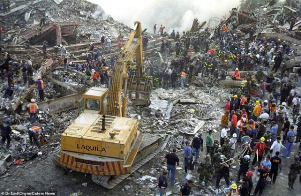 Hình ảnh lần đầu công bố về hiện trường thảm khốc vụ khủng bố 11/9 3