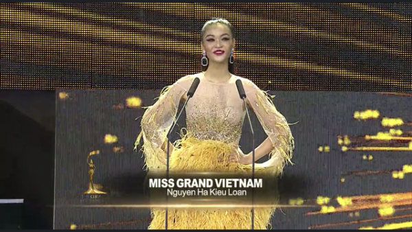 Kiều Loan toả sáng trong đêm bán kết Miss Grand International