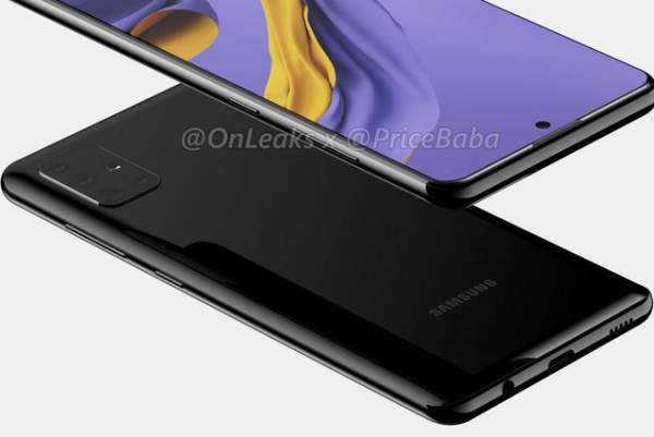 Rò rỉ hình ảnh Samsung Galaxy A51 với mặt trước giống Note 10 3