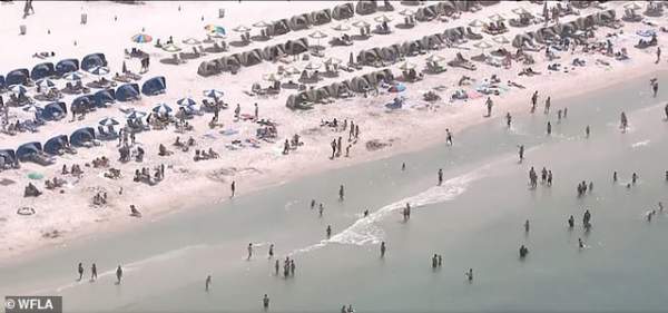 Hàng nghìn người đổ tới bãi biển Mỹ bất chấp đại dịch Covid-19