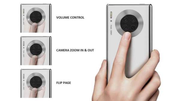 Huawei Mate 40 có màn hình phụ điều chỉnh âm lượng, zoom camera ở mặt lưng 3