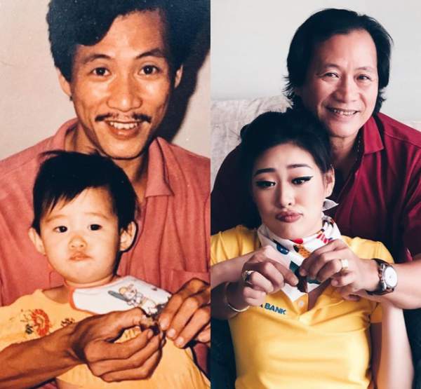 Hoa hậu Khánh Vân “tái hiện” ảnh chụp lúc 1 tuổi cùng ba mẹ 4