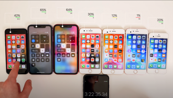 Kiểm chứng độ hao pin của iPhone SE 2020 với các đời iPhone trước đó 3